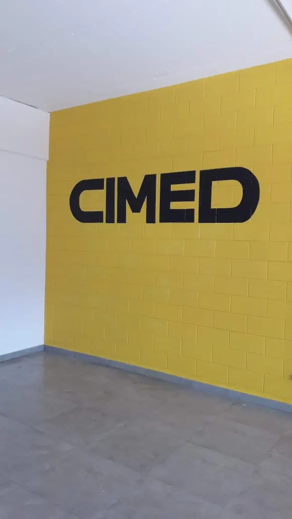 Pintura de parede com identidade visual — Almeida Reis